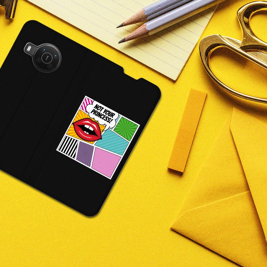 Nokia X20 | X10 Hippe Standcase Popart Princess - B2C Telecom