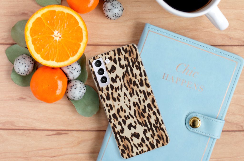 Samsung Galaxy S21 Plus TPU Hoesje Leopard B2C Telecom