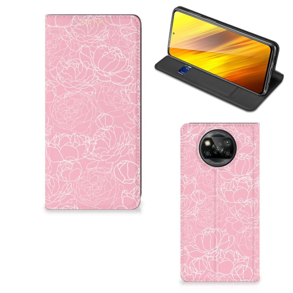 Xiaomi Poco X3 Pro | Poco X3 Smart Cover White Flowers - B2C Telecom
