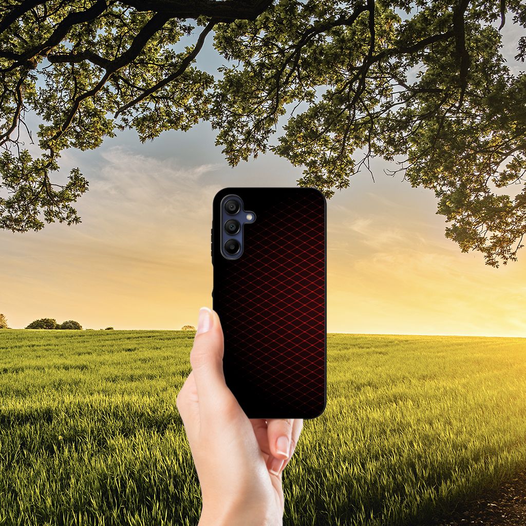 Samsung Galaxy A15 Back Case Geruit Rood B2C Telecom