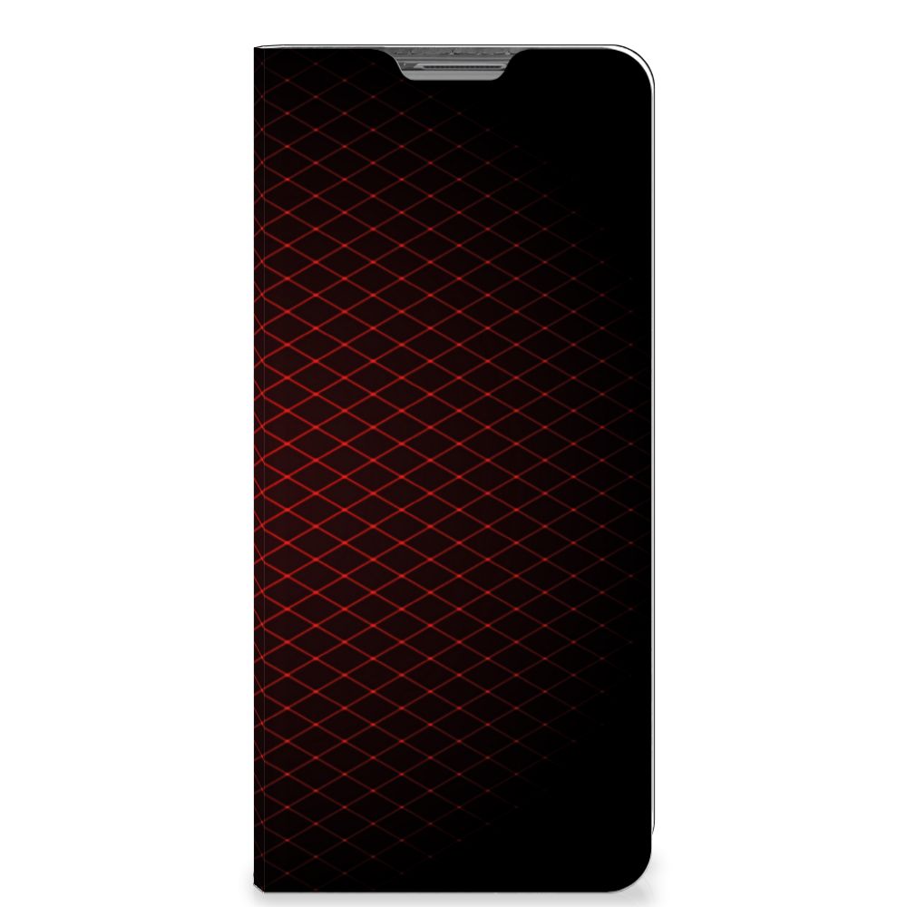 OPPO Find X5 Hoesje met Magneet Geruit Rood - B2C Telecom