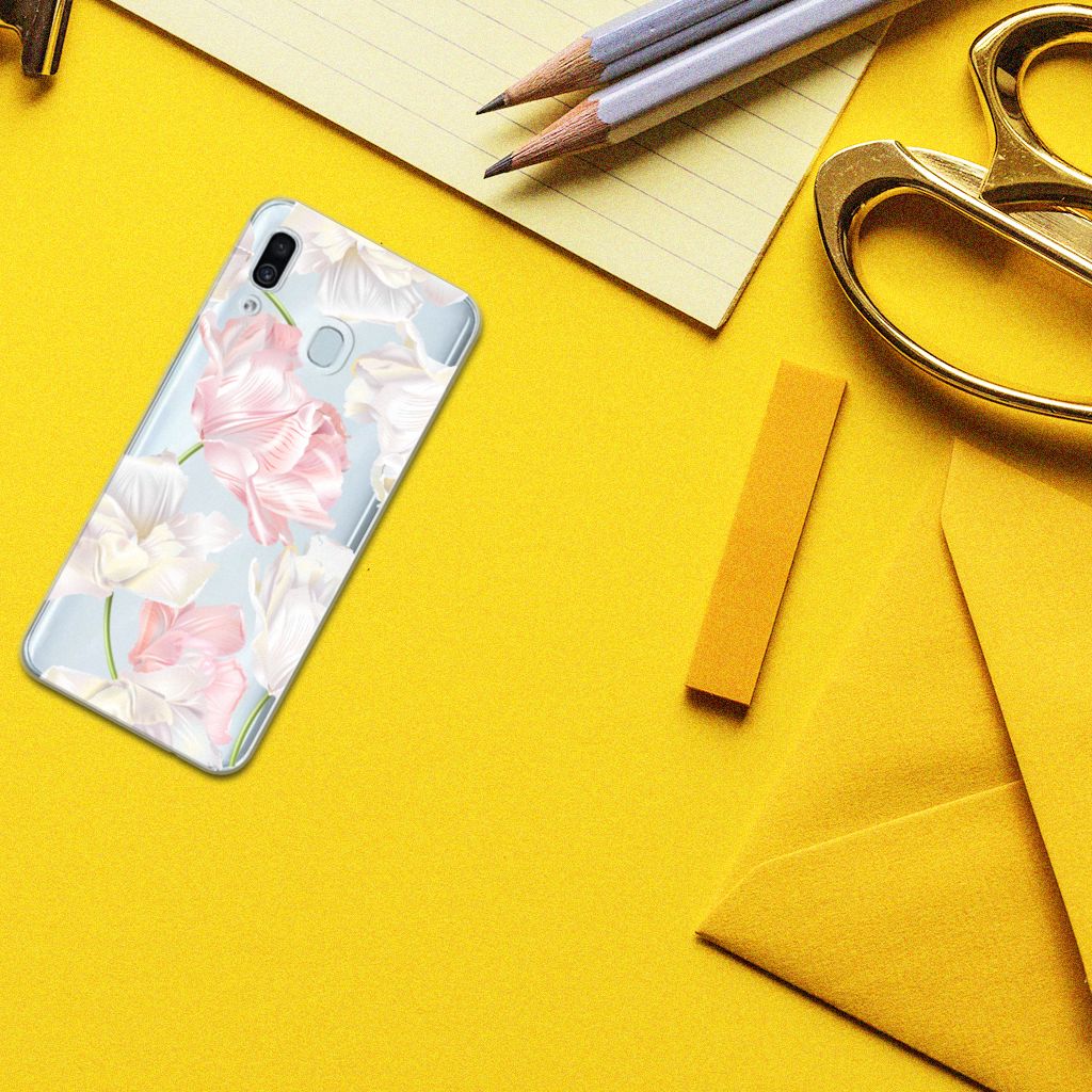 Samsung Galaxy A30 TPU Case Lovely Flowers