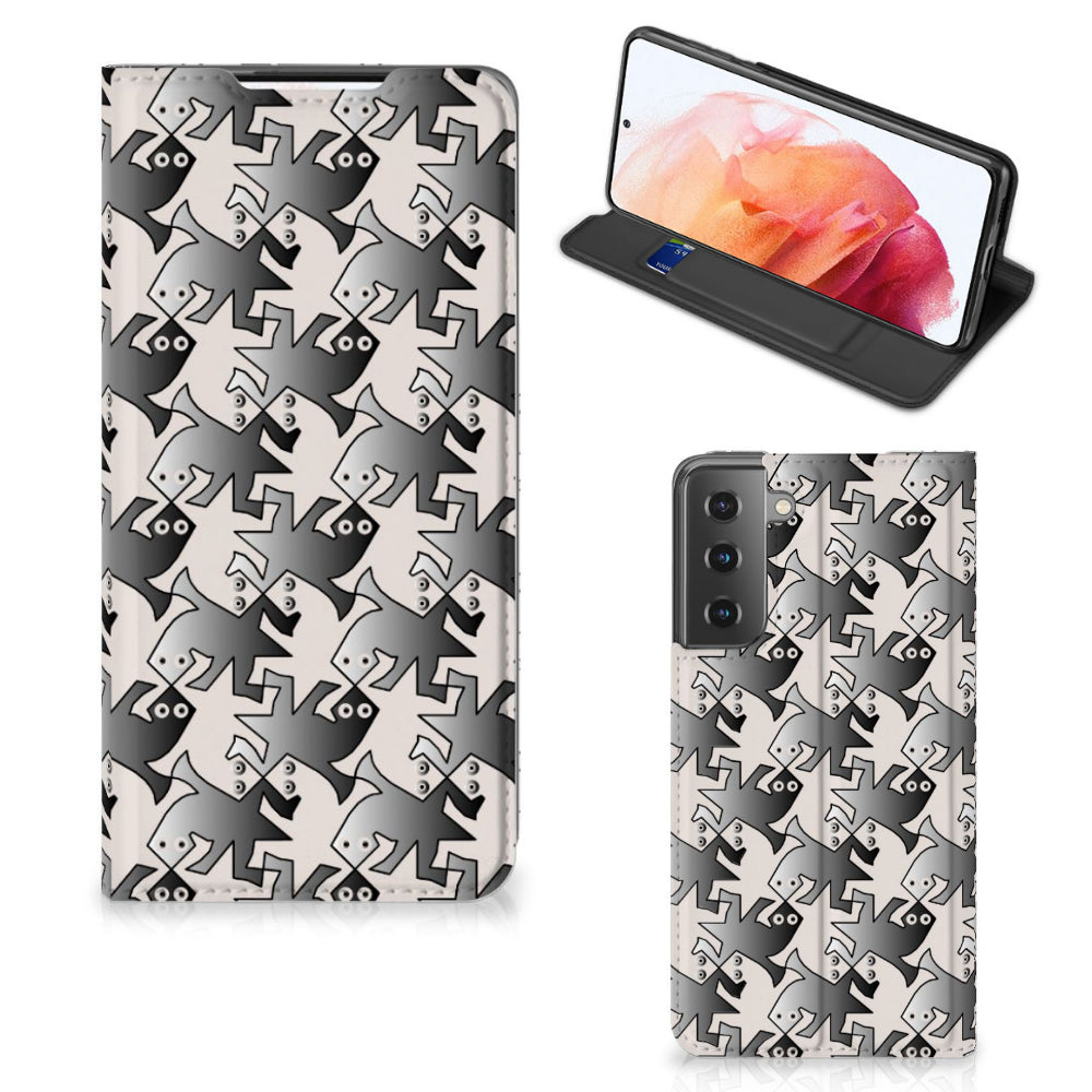 Samsung Galaxy S21 Hoesje maken Salamander Grey