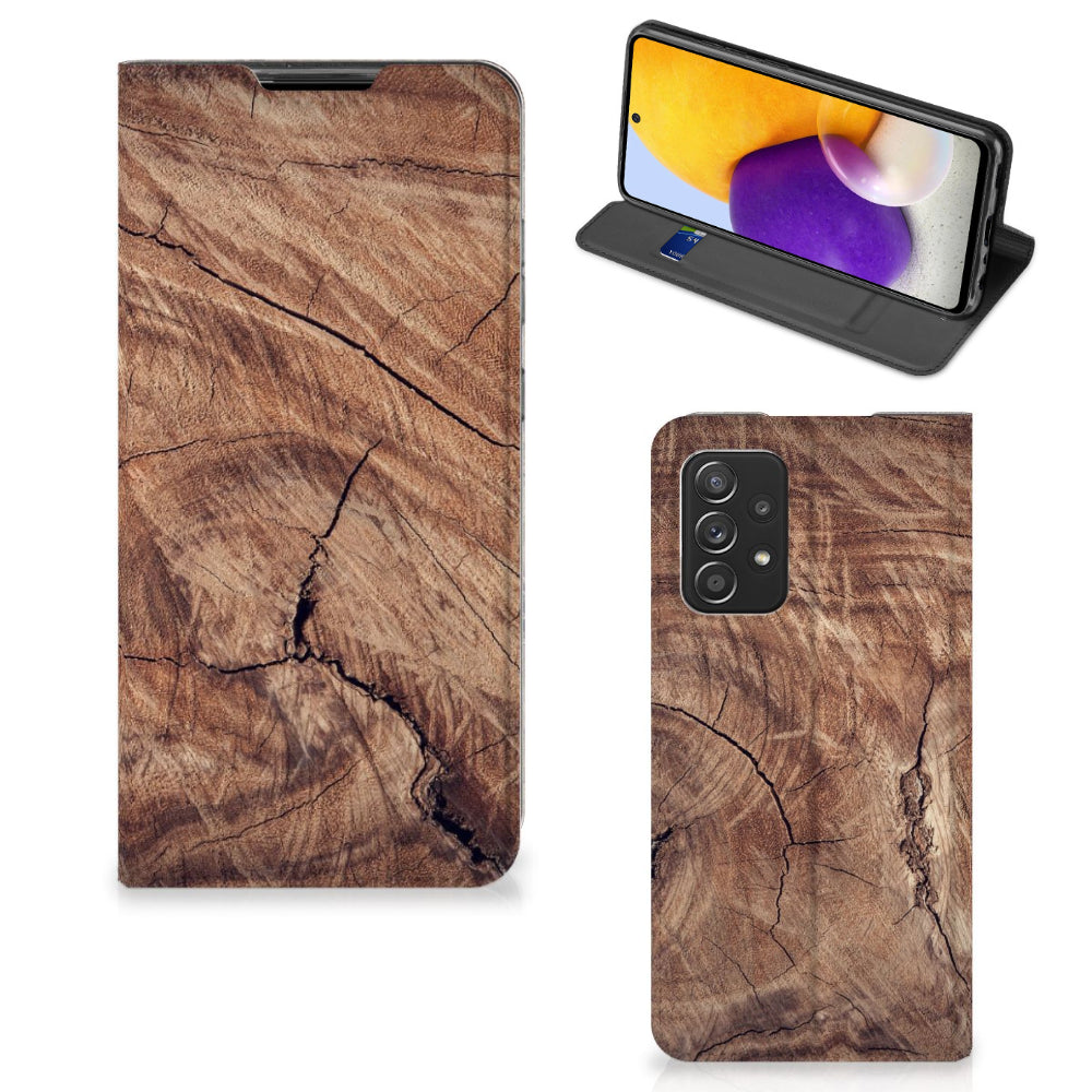 Samsung Galaxy A72 (5G/4G) Book Wallet Case Tree Trunk