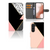 Samsung Galaxy S23 Book Case Zwart Roze Vormen