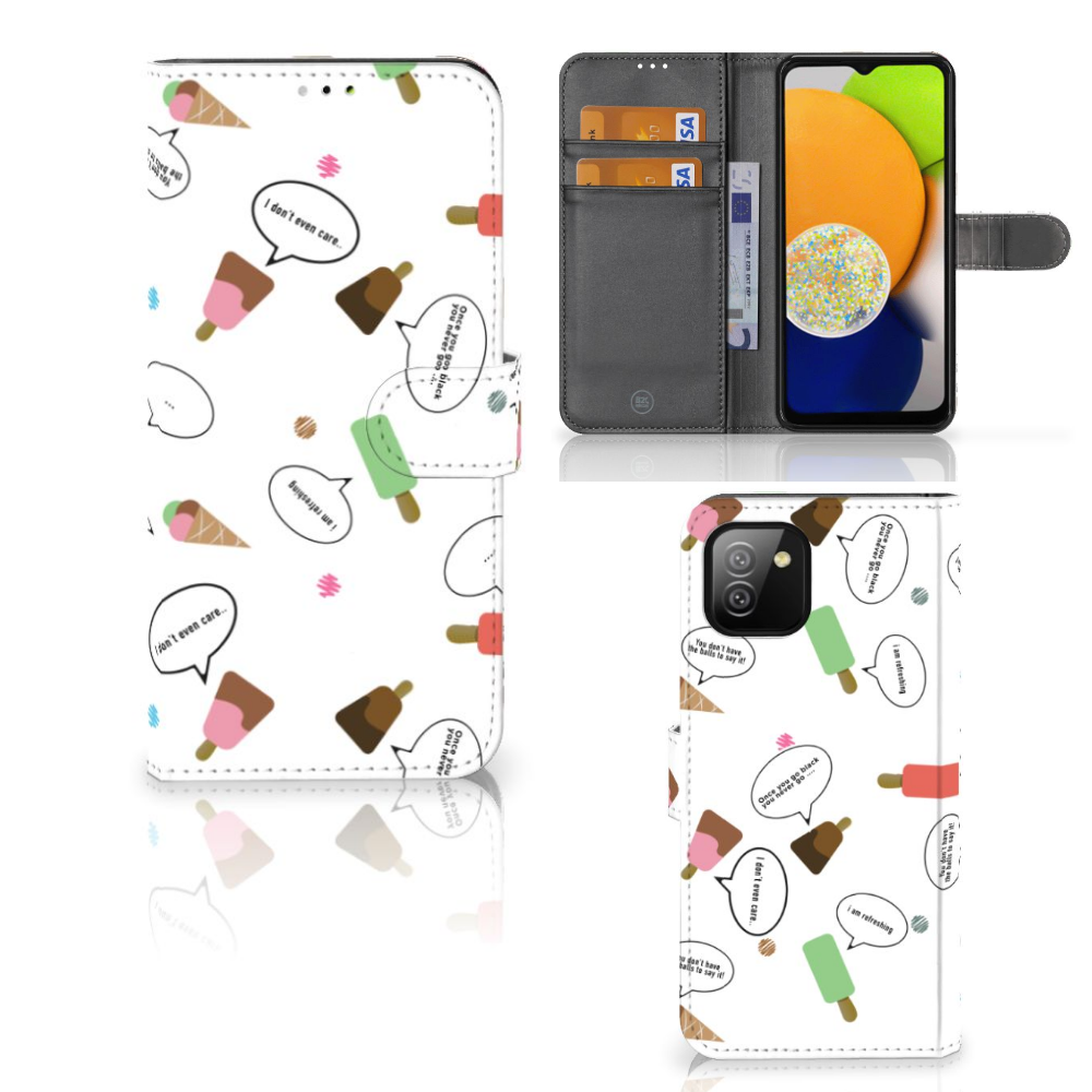 Samsung Galaxy A03 Book Cover IJsjes