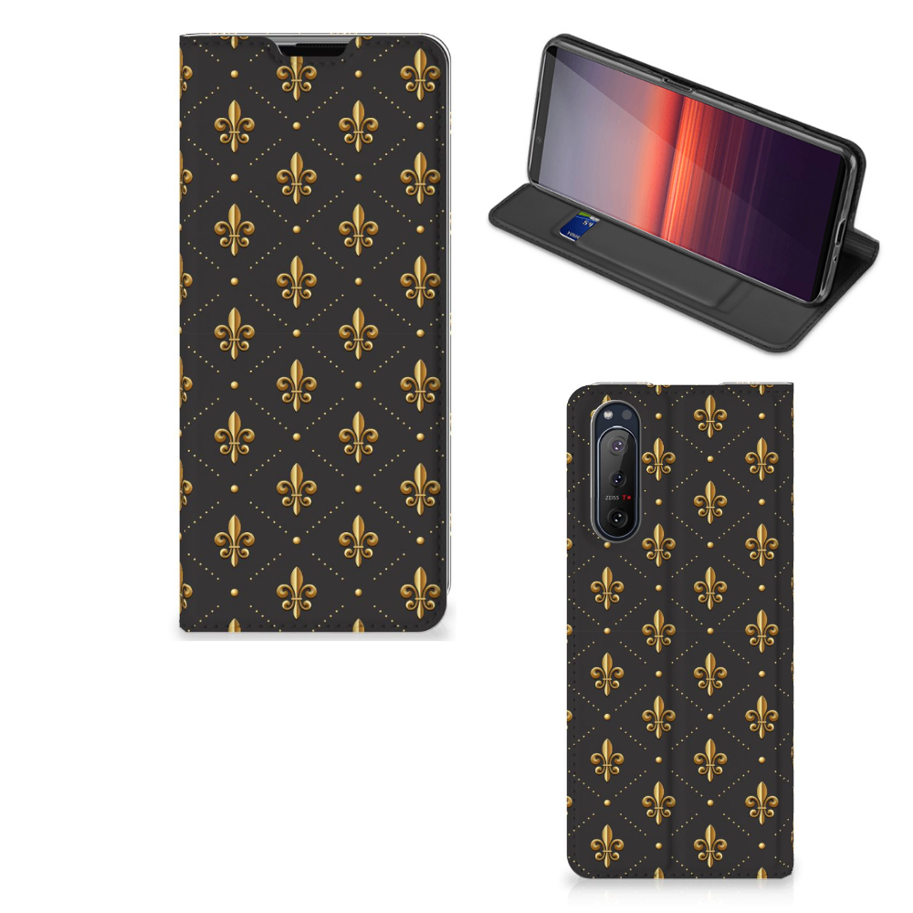 Sony Xperia 5 II Hoesje met Magneet Franse Lelie - B2C Telecom