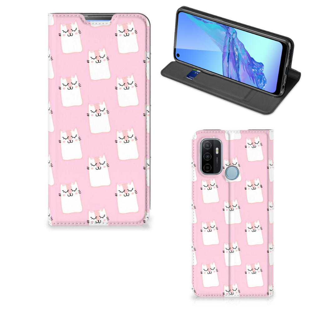 OPPO A53 | A53s Hoesje maken Sleeping Cats - B2C Telecom