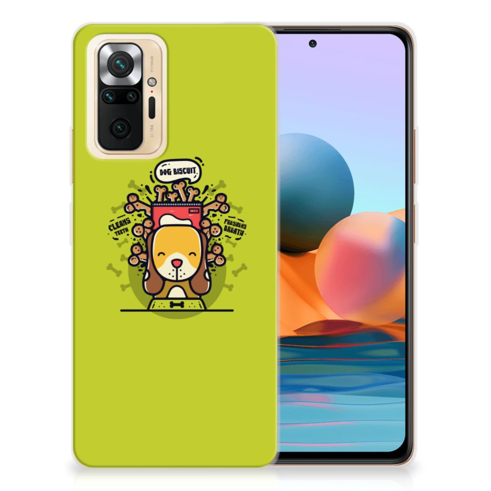 Xiaomi Redmi Note 10 Pro Telefoonhoesje met Naam Doggy Biscuit B2C Telecom