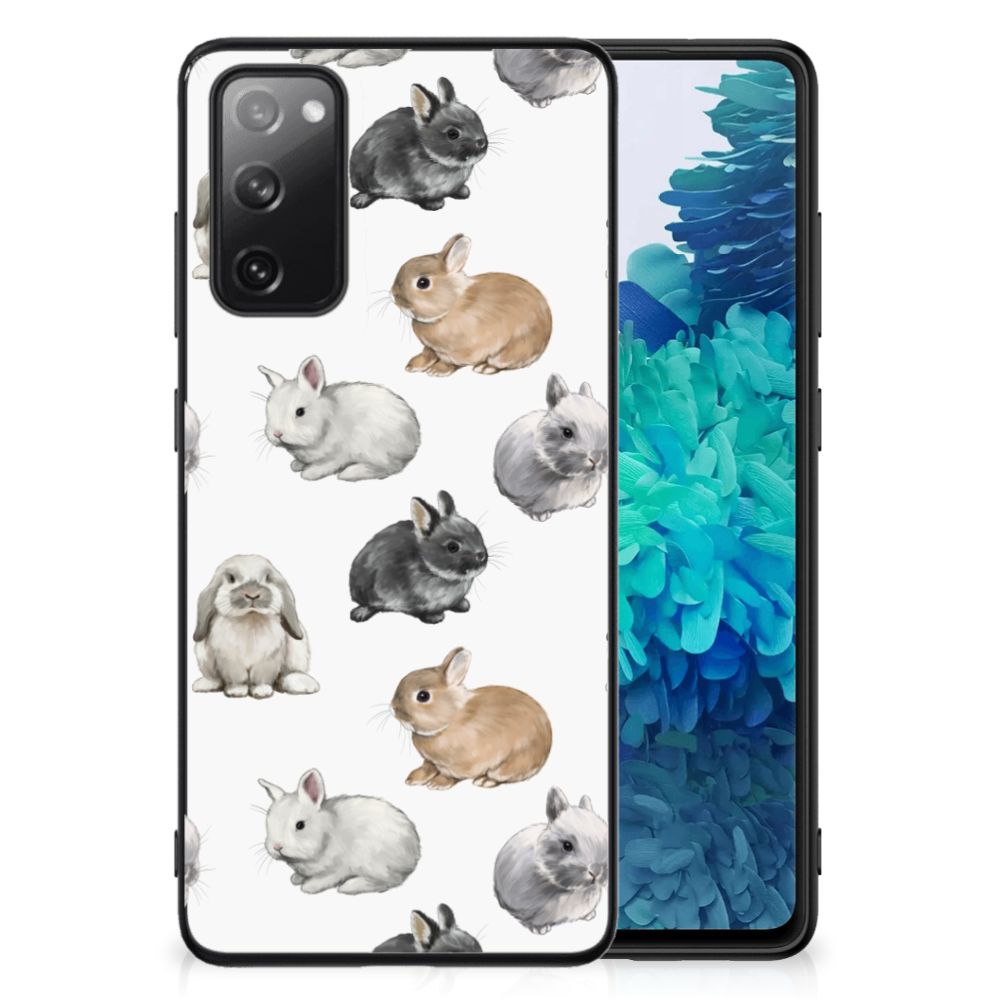 Dierenprint Telefoonhoesje voor Samsung Galaxy S20 FE Konijntjes B2C Telecom