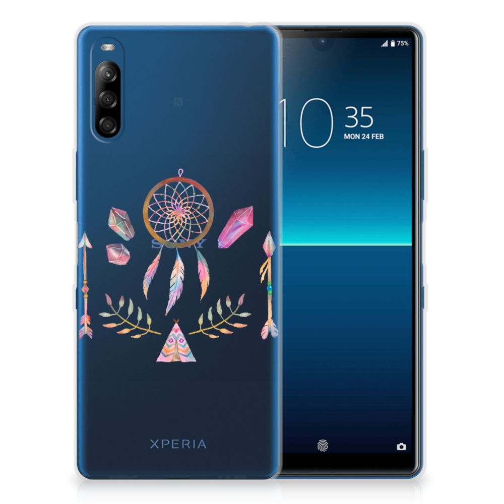 Sony Xperia L4 Telefoonhoesje met Naam Boho Dreamcatcher