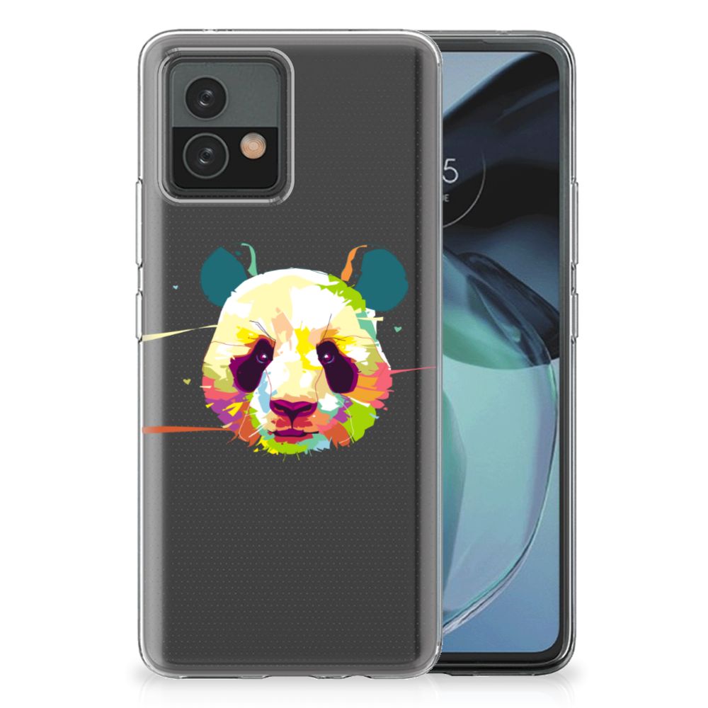 Motorola Moto G72 Telefoonhoesje met Naam Panda Color B2C Telecom