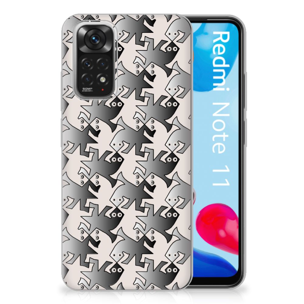 Xiaomi Redmi 10 | Redmi Note 11 4G TPU Hoesje Salamander Grey B2C Telecom