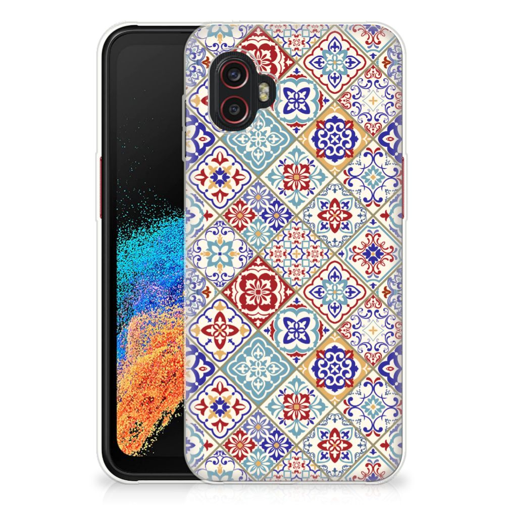 Samsung Galaxy Xcover 6 Pro TPU Siliconen Hoesje Tiles Color B2C Telecom