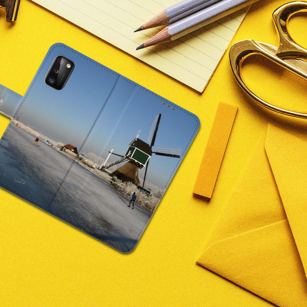 Samsung Galaxy A41 Flip Cover Schaatsers