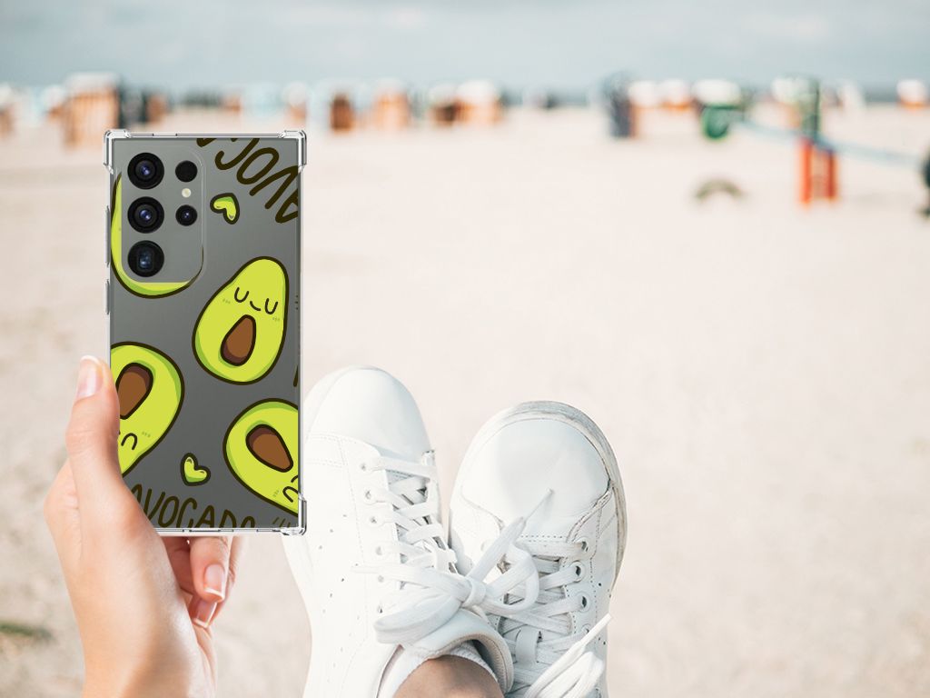 Samsung Galaxy S24 Ultra Stevig Bumper Hoesje Avocado Singing B2C Telecom