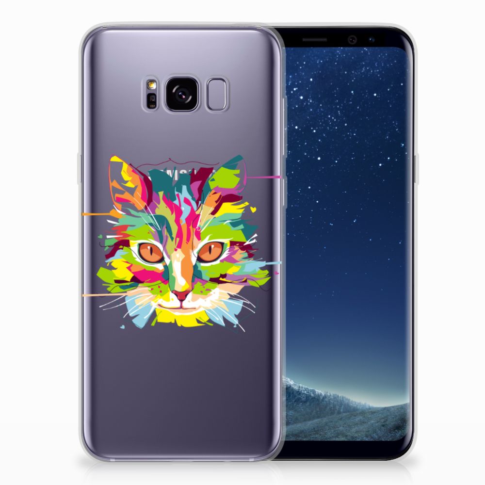 Samsung Galaxy S8 Plus Telefoonhoesje met Naam Cat Color