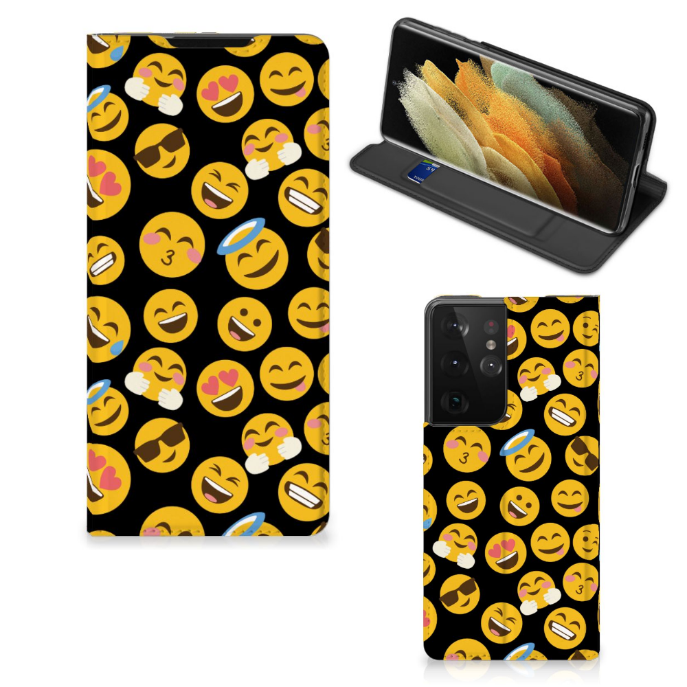 Samsung Galaxy S21 Ultra Hoesje met Magneet Emoji - B2C Telecom
