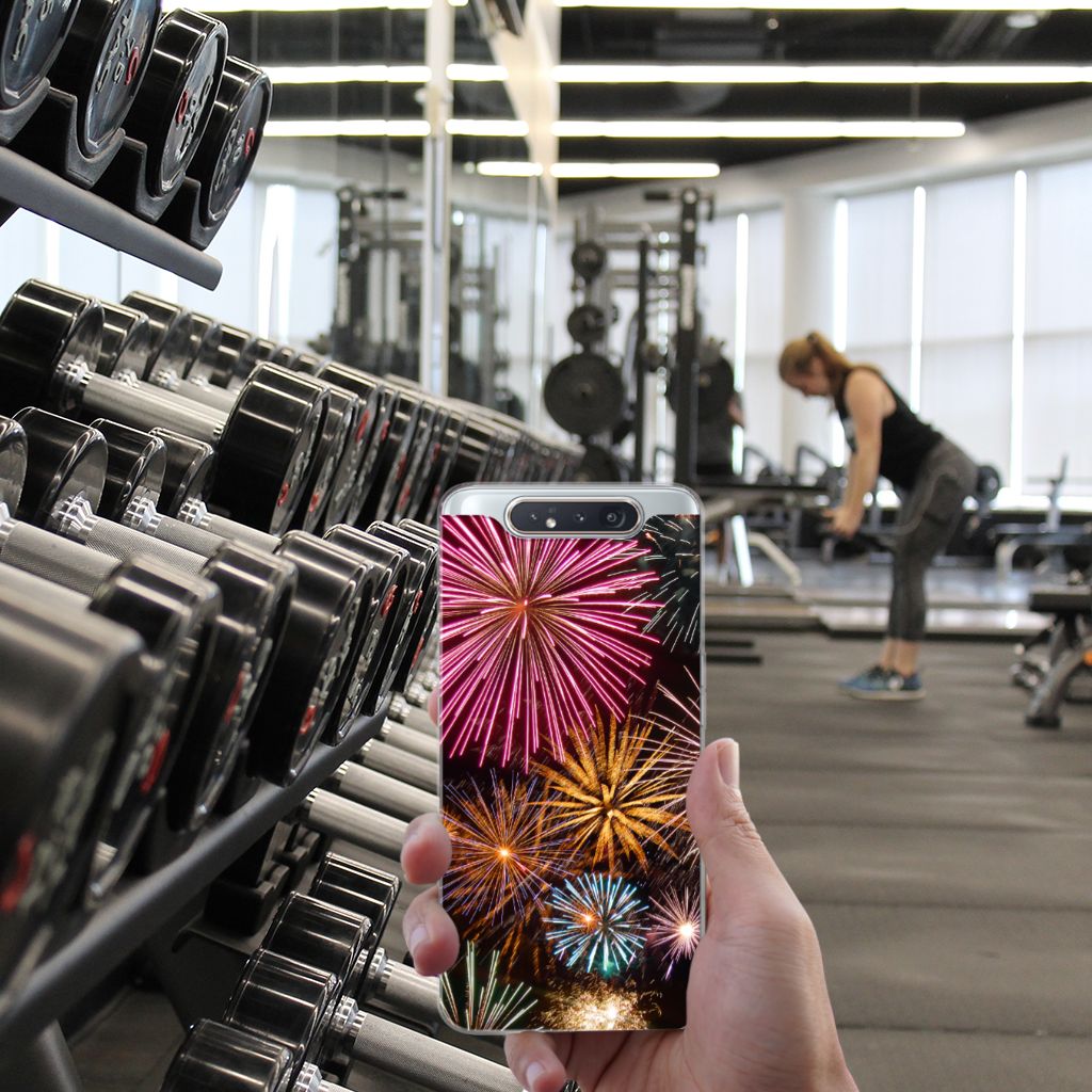 Samsung Galaxy A80 Silicone Back Cover Vuurwerk