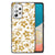Samsung Galaxy A53 Bloemen Hoesje Gouden Bloemen