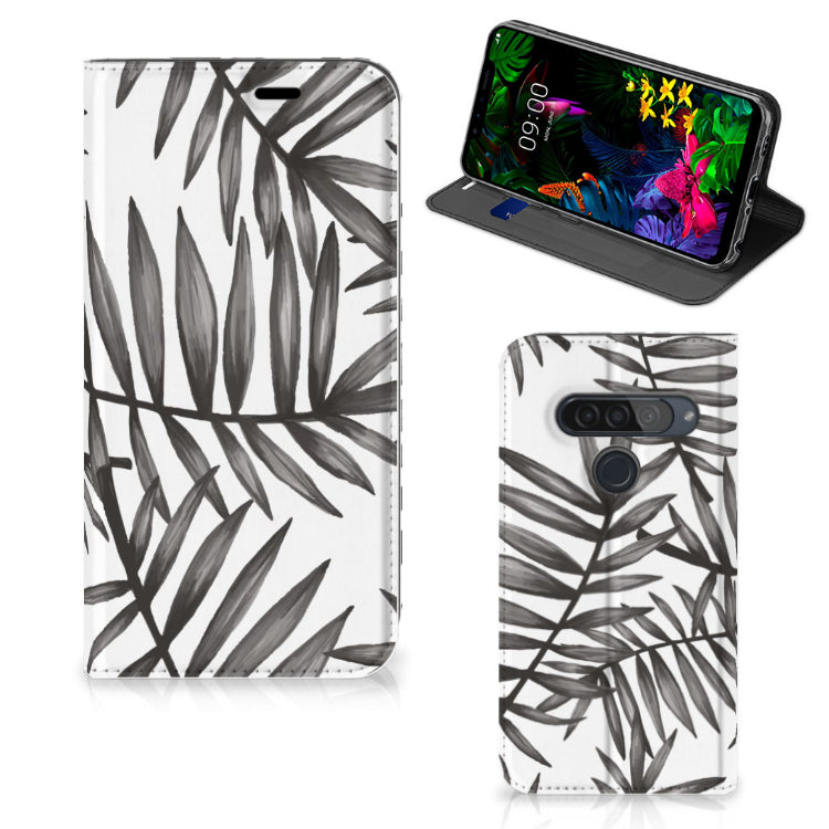 LG G8s Thinq Smart Cover Leaves Grey