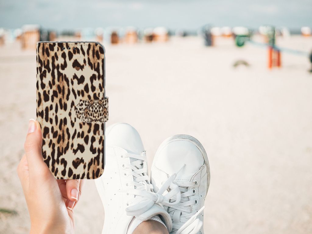 Honor 10 Lite Telefoonhoesje met Pasjes Leopard