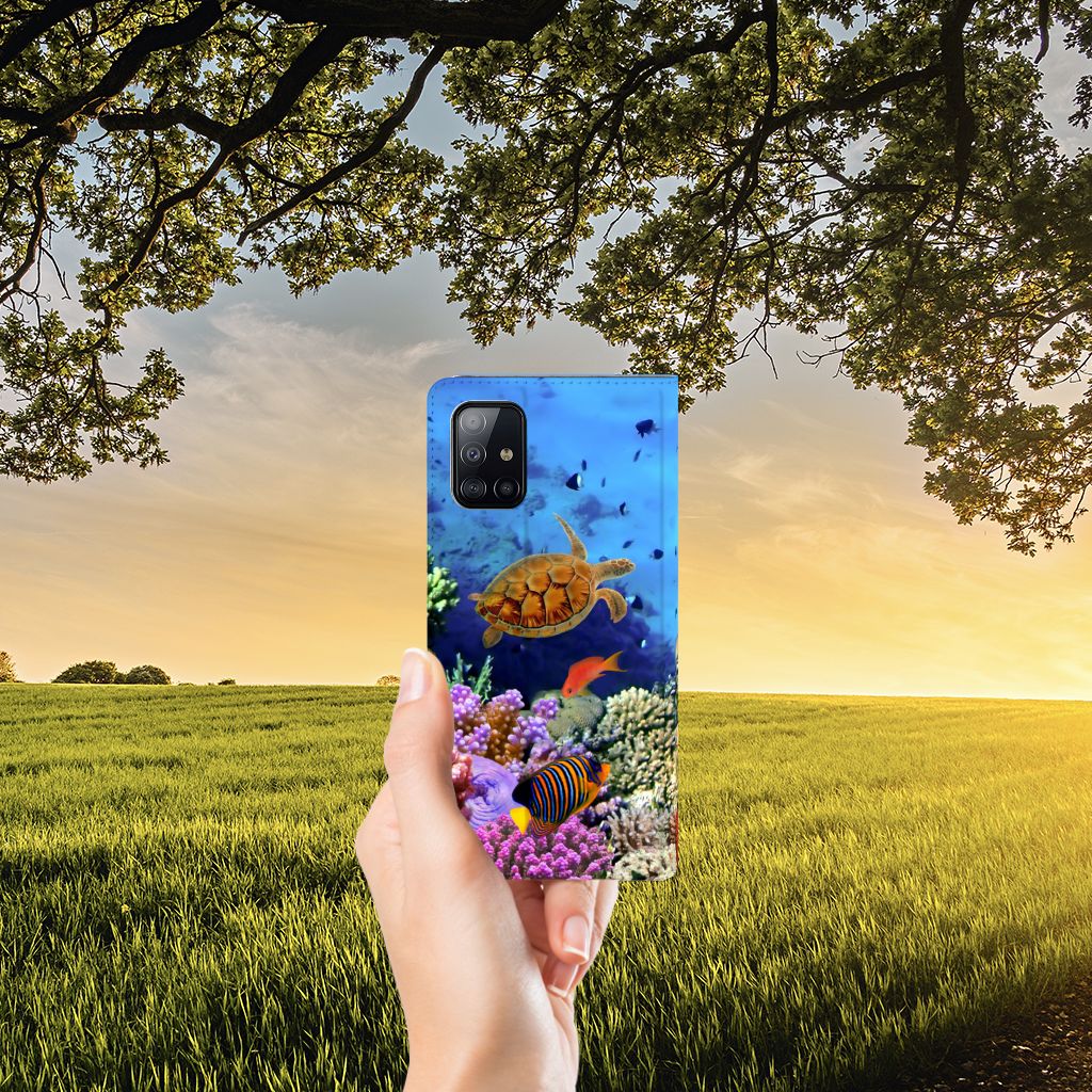 Samsung Galaxy A71 Hoesje maken Vissen - B2C Telecom