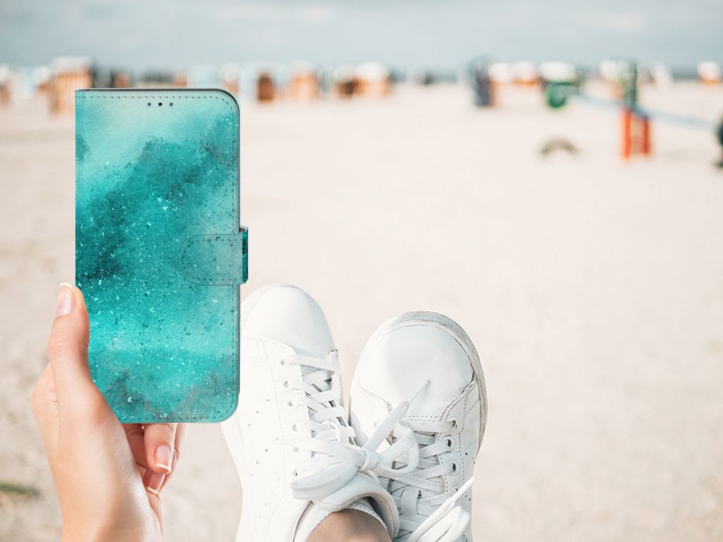 Hoesje Samsung Galaxy A03s Painting Blue