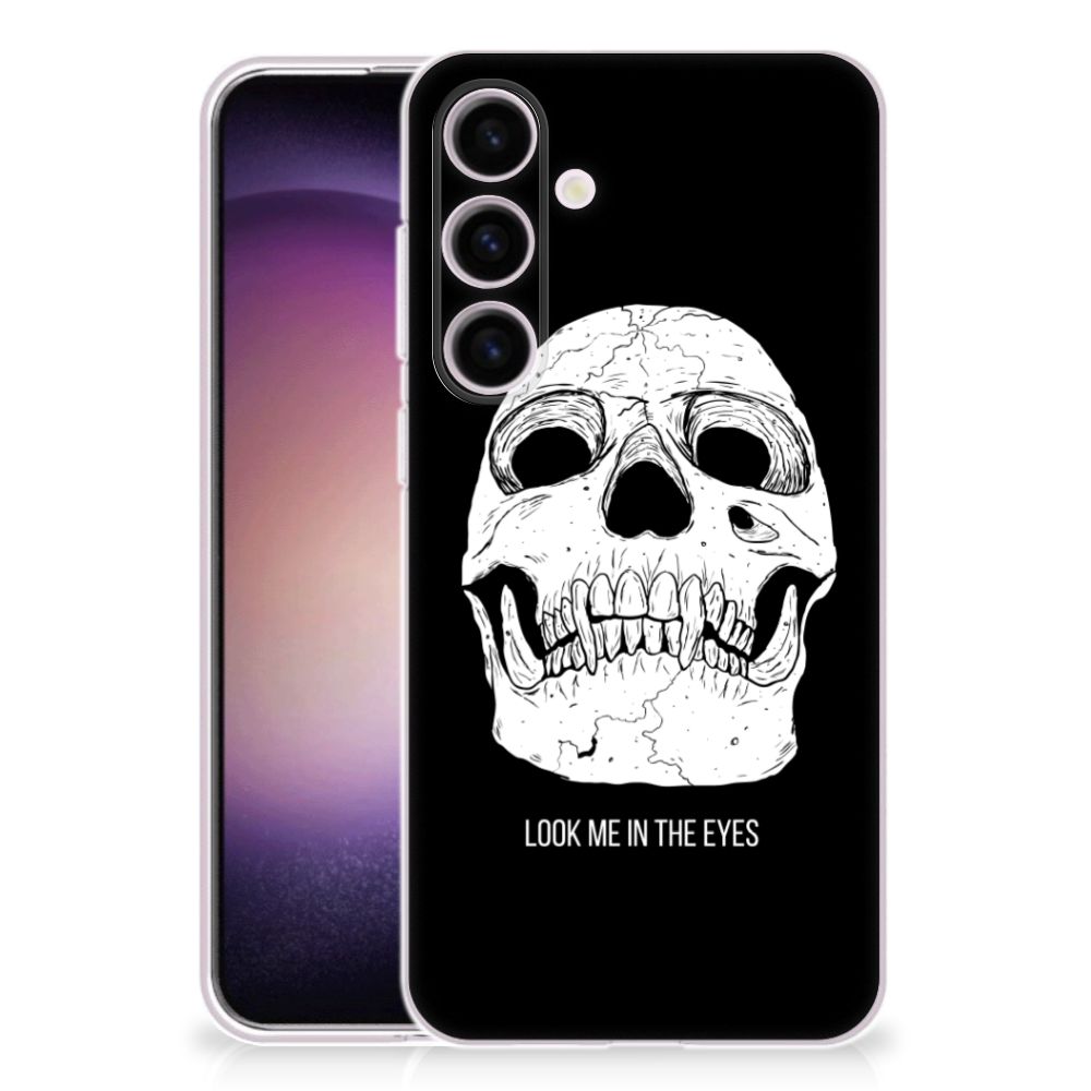 Silicone Back Case Samsung Galaxy S24 Skull Eyes