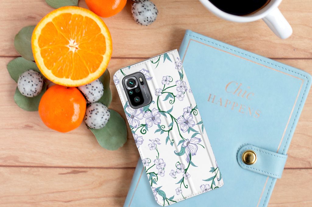 Xiaomi Redmi Note 10 4G | 10S | Poco M5s Uniek Smart Cover Blossom White - B2C Telecom