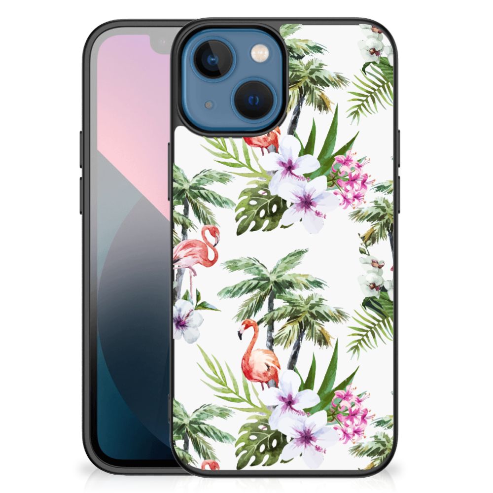 Apple iPhone 13 mini Dierenprint Telefoonhoesje Flamingo Palms