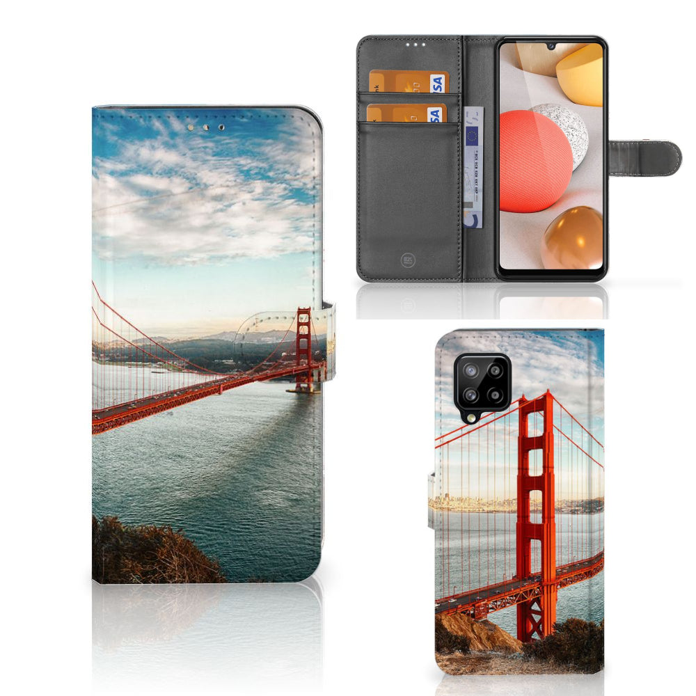 Samsung Galaxy A42 5G Flip Cover Golden Gate Bridge