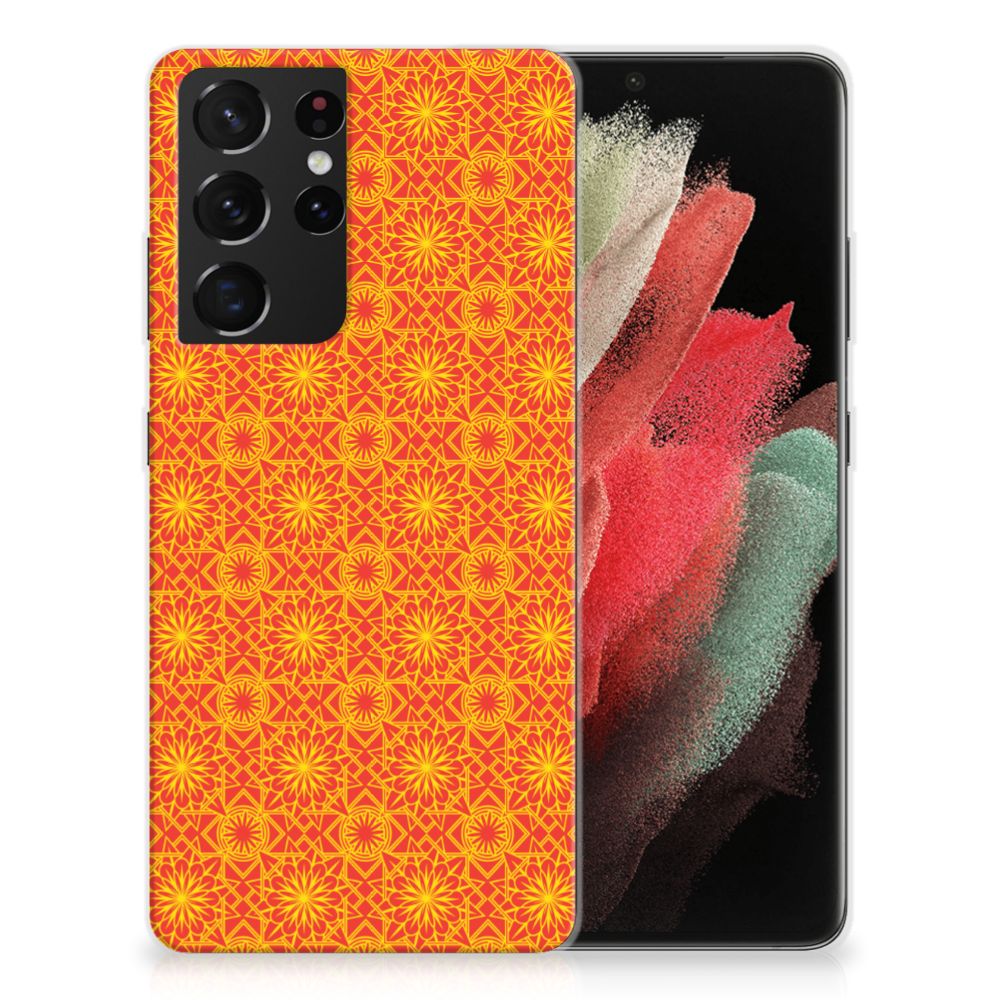 Samsung Galaxy S21 Ultra TPU bumper Batik Oranje B2C Telecom
