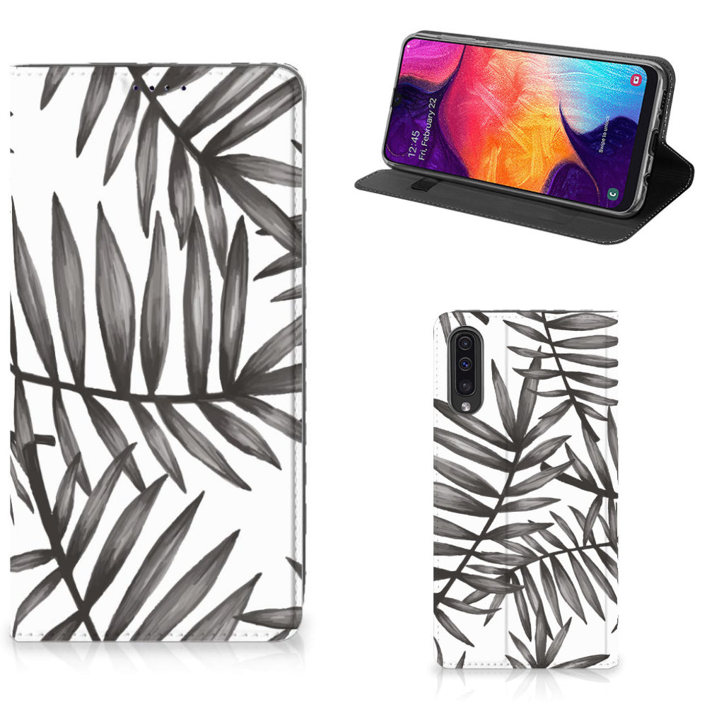 Samsung Galaxy A50 Smart Cover Leaves Grey