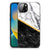 iPhone 14 Plus Marmeren Print Telefoonhoesje Marmer Wit Zwart - Origineel Cadeau Man