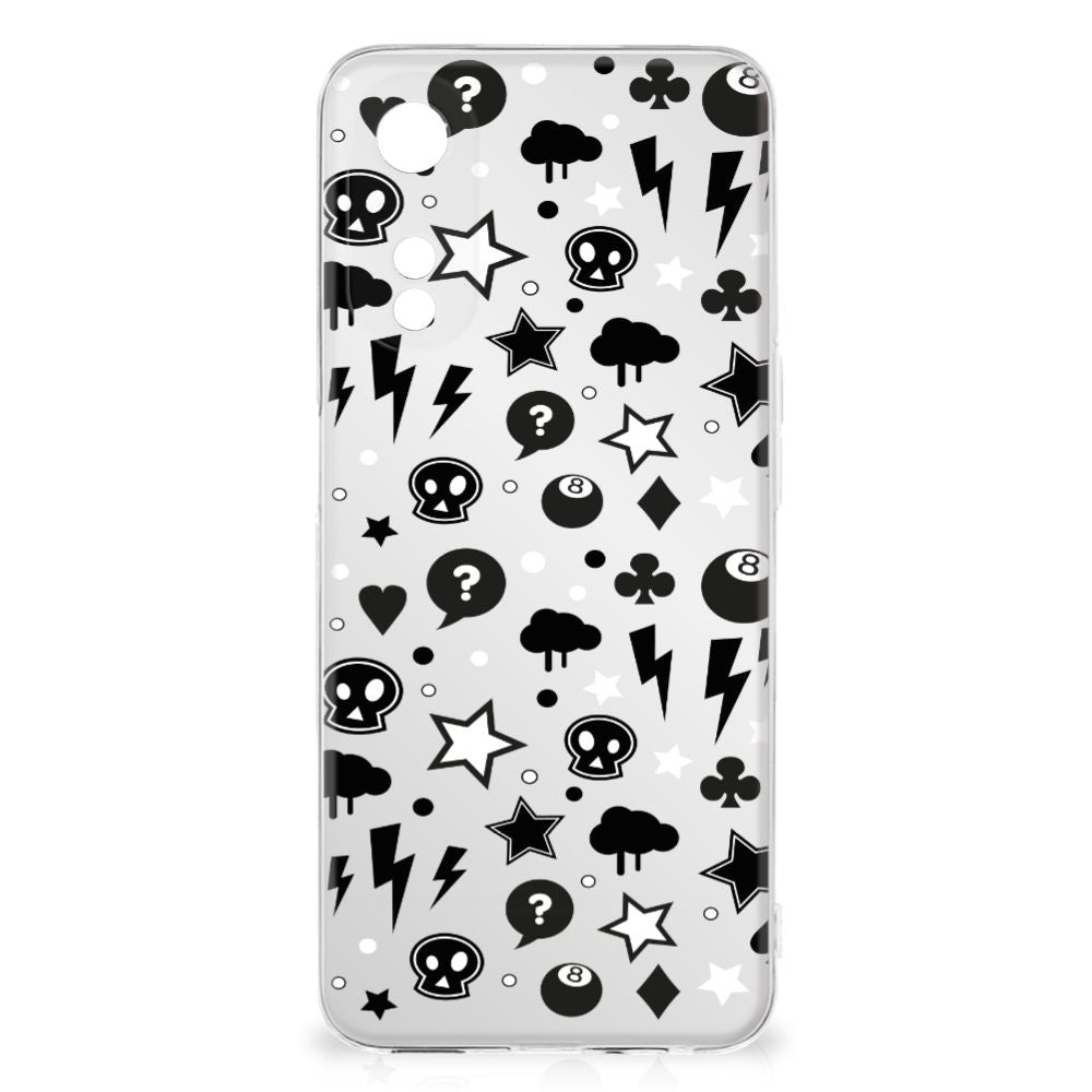 Silicone Back Case OPPO A78 5G | A58 5G Silver Punk