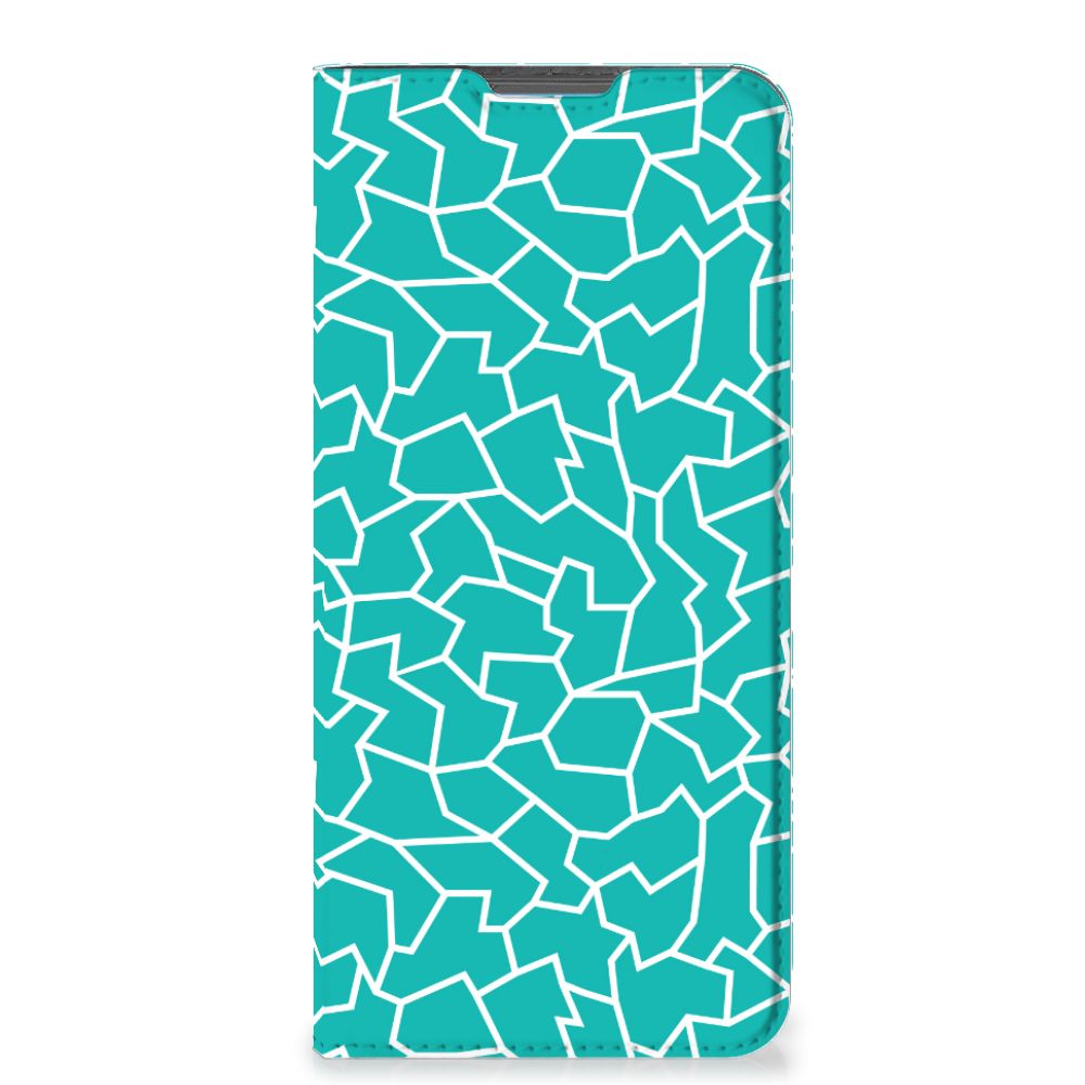 Motorola Moto E32 | Moto E32s Bookcase Cracks Blue - B2C Telecom
