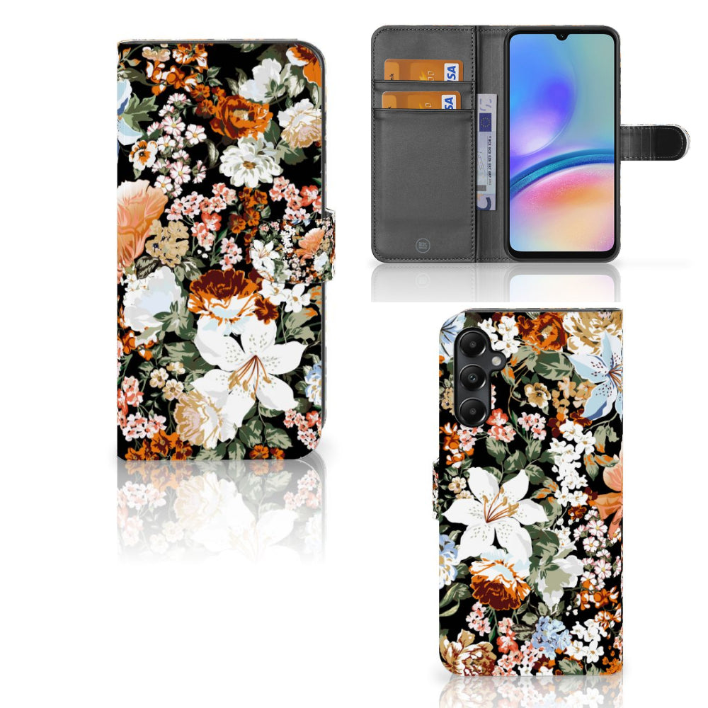 Hoesje voor Samsung Galaxy A05s Dark Flowers