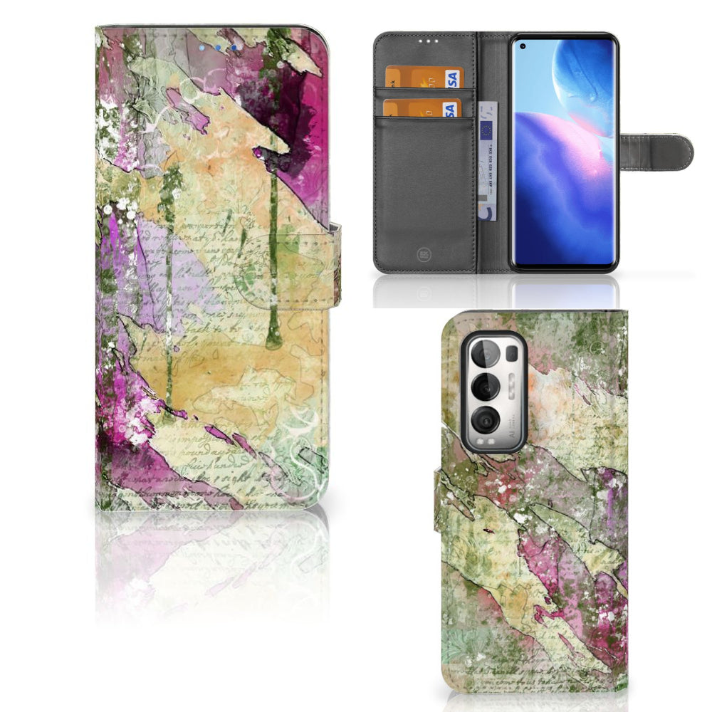 Hoesje OPPO Find X3 Neo 5G Letter Painting