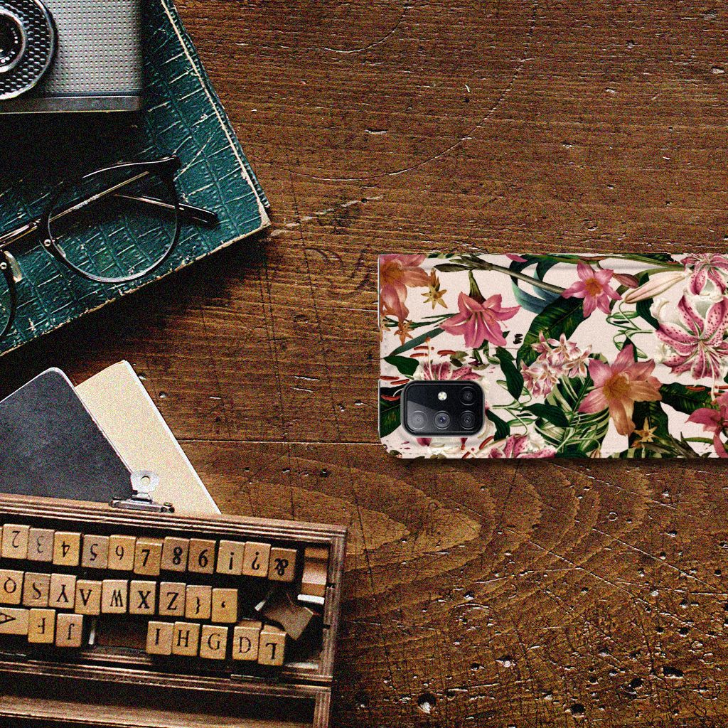 Samsung Galaxy M51 Smart Cover Flowers - B2C Telecom