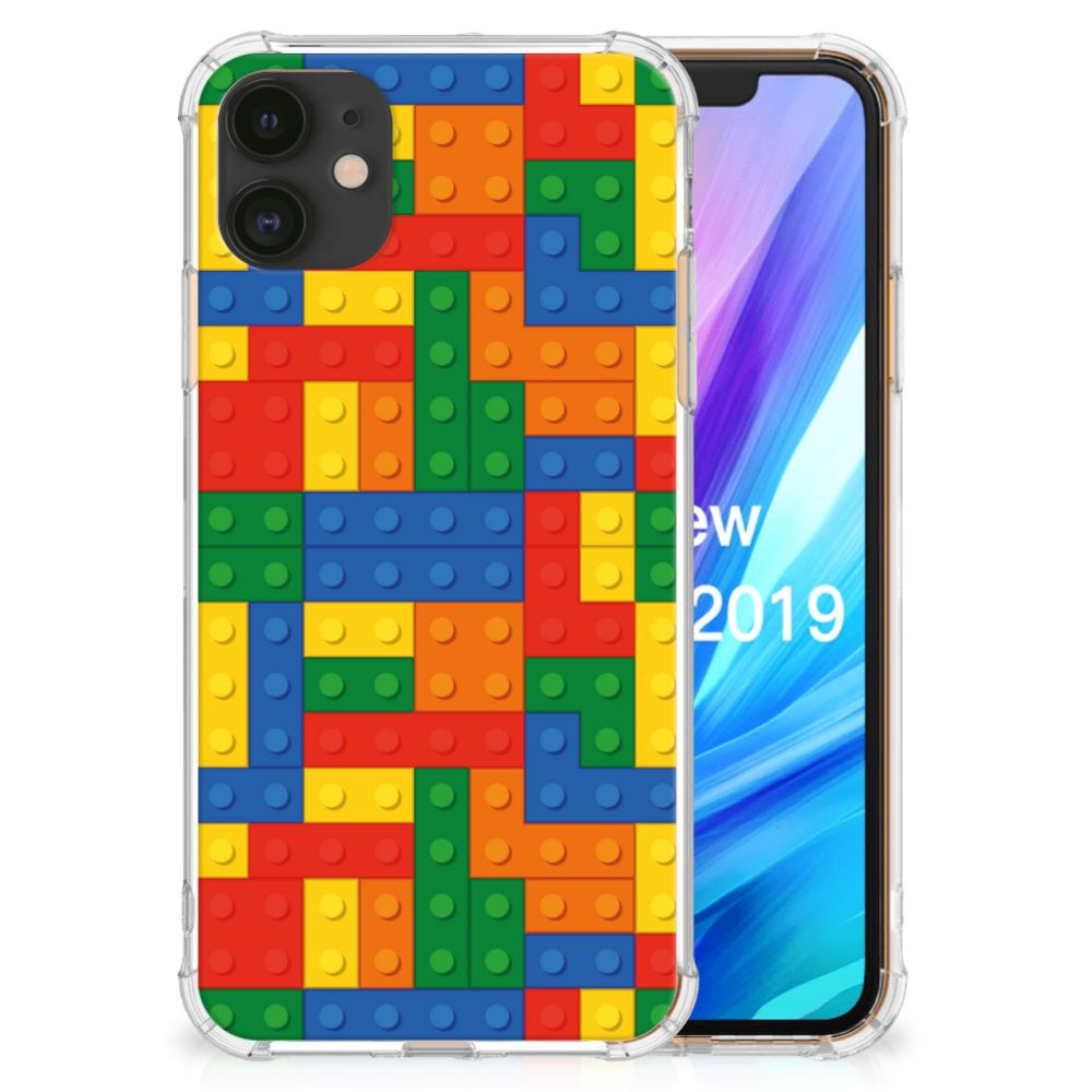 Apple iPhone 11 Doorzichtige Silicone Hoesje Blokken