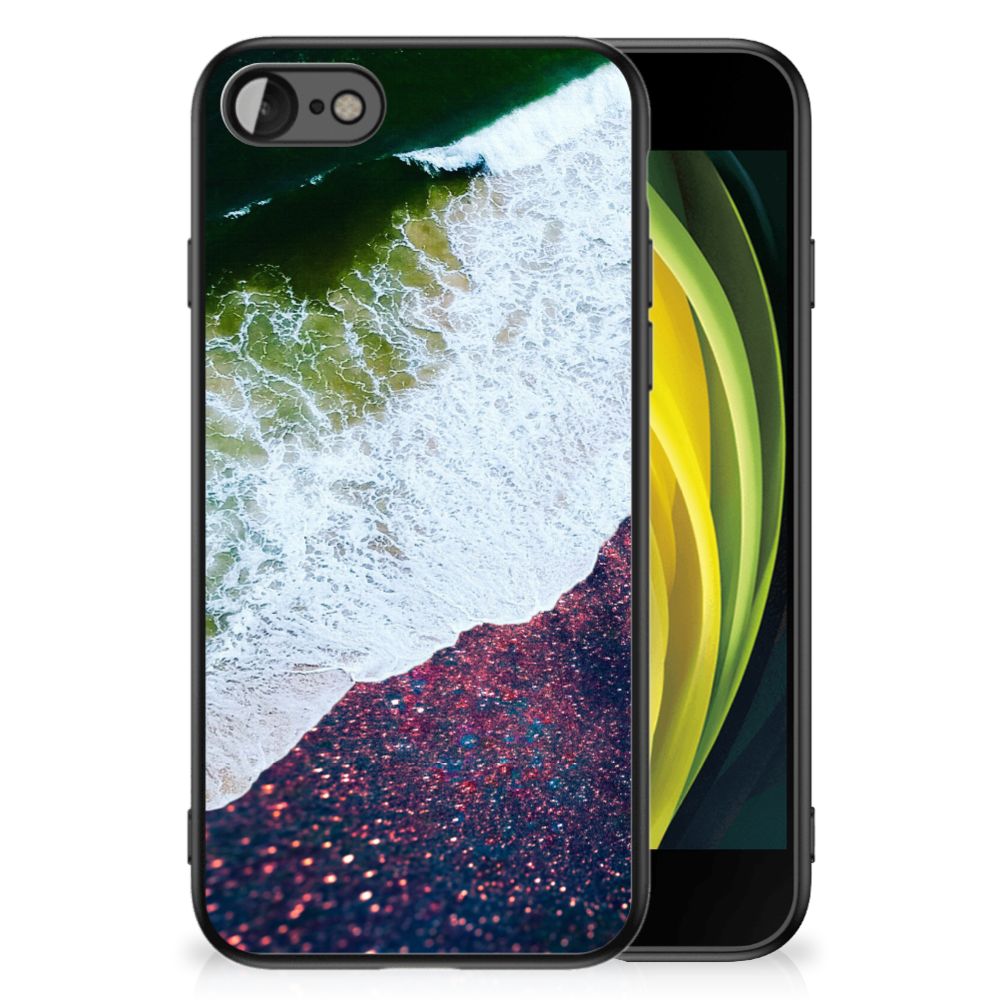 iPhone SE 2022 | SE 2020 | 7/8 Backcover Sea in Space with ocean wave design on displayed phone