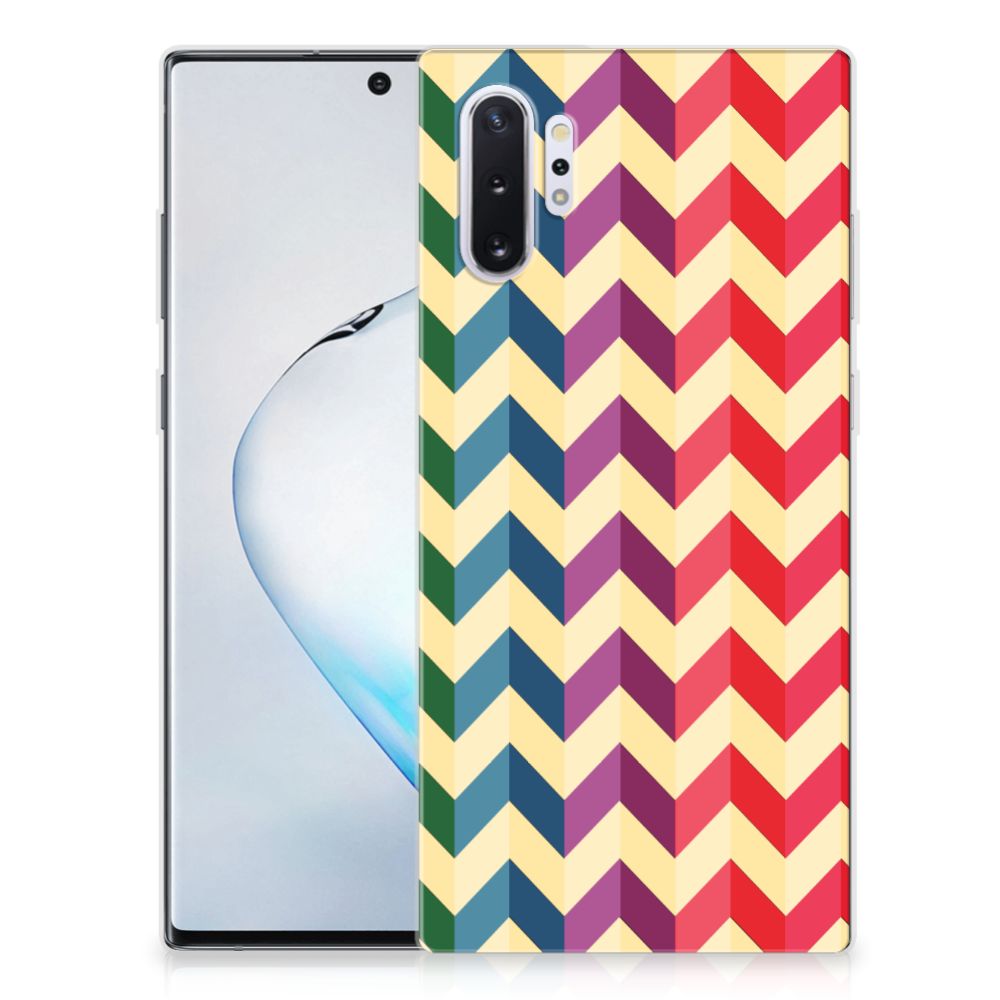 Samsung Galaxy Note 10 Plus TPU bumper Zigzag Multi Color