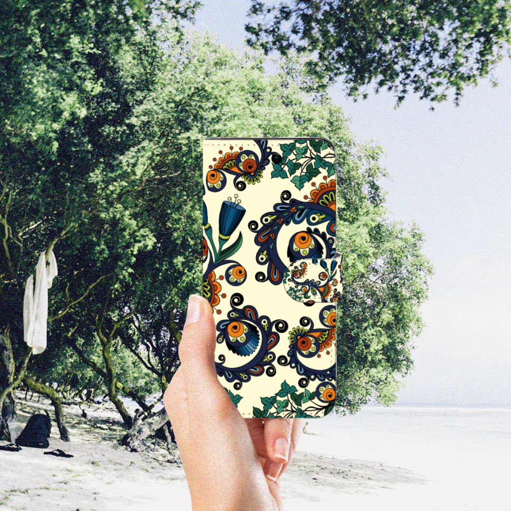 Wallet Case Motorola Moto G32 Barok Flower