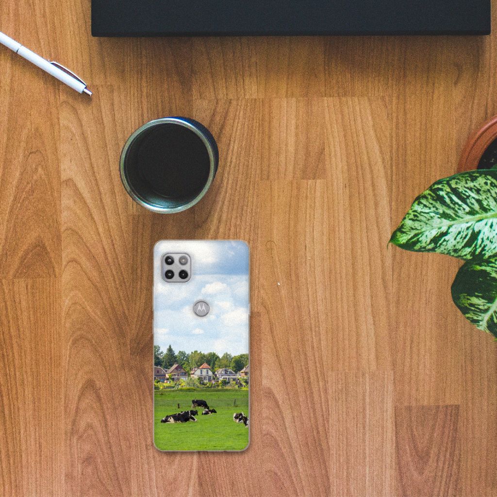 Motorola Moto G 5G TPU Hoesje Koeien B2C Telecom