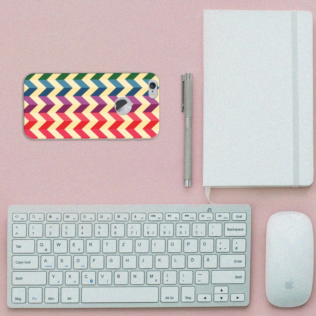 Apple iPhone 6 Plus | 6s Plus TPU bumper Zigzag Multi Color