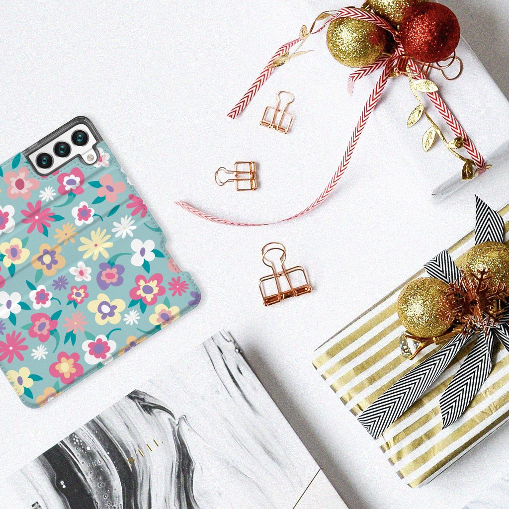Samsung Galaxy S22 Smart Cover Flower Power - B2C Telecom