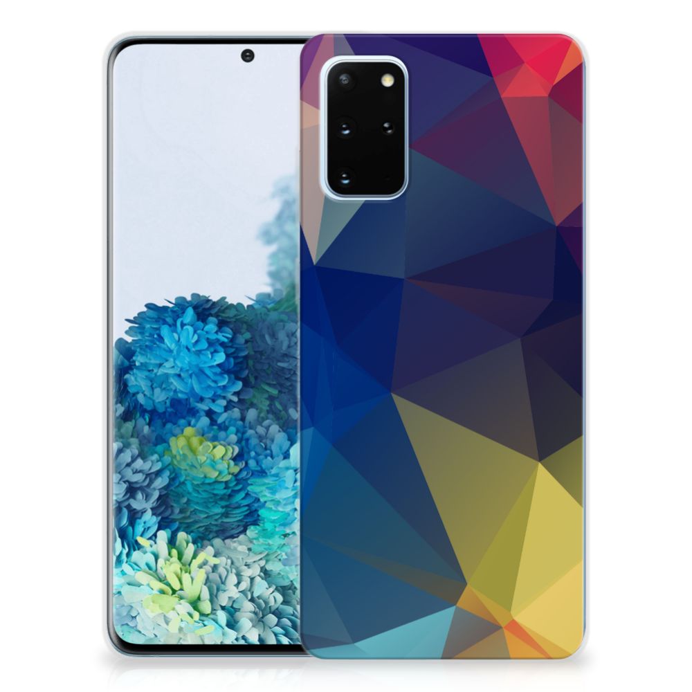 Samsung Galaxy S20 Plus TPU Hoesje Polygon Dark