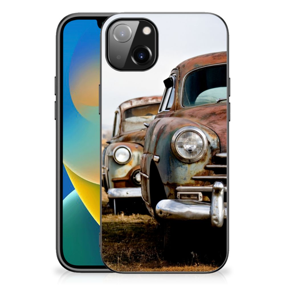 iPhone 14 Plus Silicone Back Case Vintage Auto