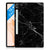 Samsung Galaxy Tab S7FE Tablet Back Cover Marmer Zwart - Origineel Cadeau Vader - B2C Telecom